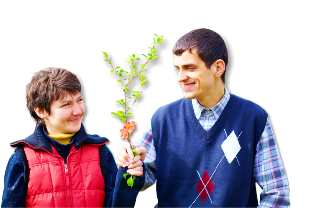 two teenager looking at each other